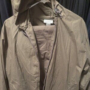 Avenue Women's Lightweight Jacket & Utility Pants Outfit in Light Brown - 18/20